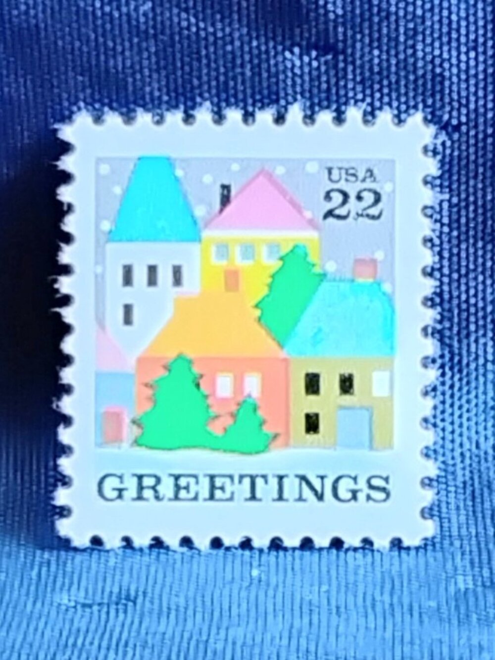 Uncirculated USA 1986 Greetings 22 Cent Stamp!!